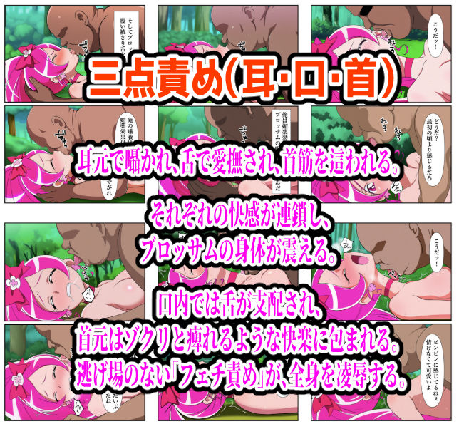 プリキュア同人 キュアブロッサム拘束×種付け調教 - サンプル画像 6