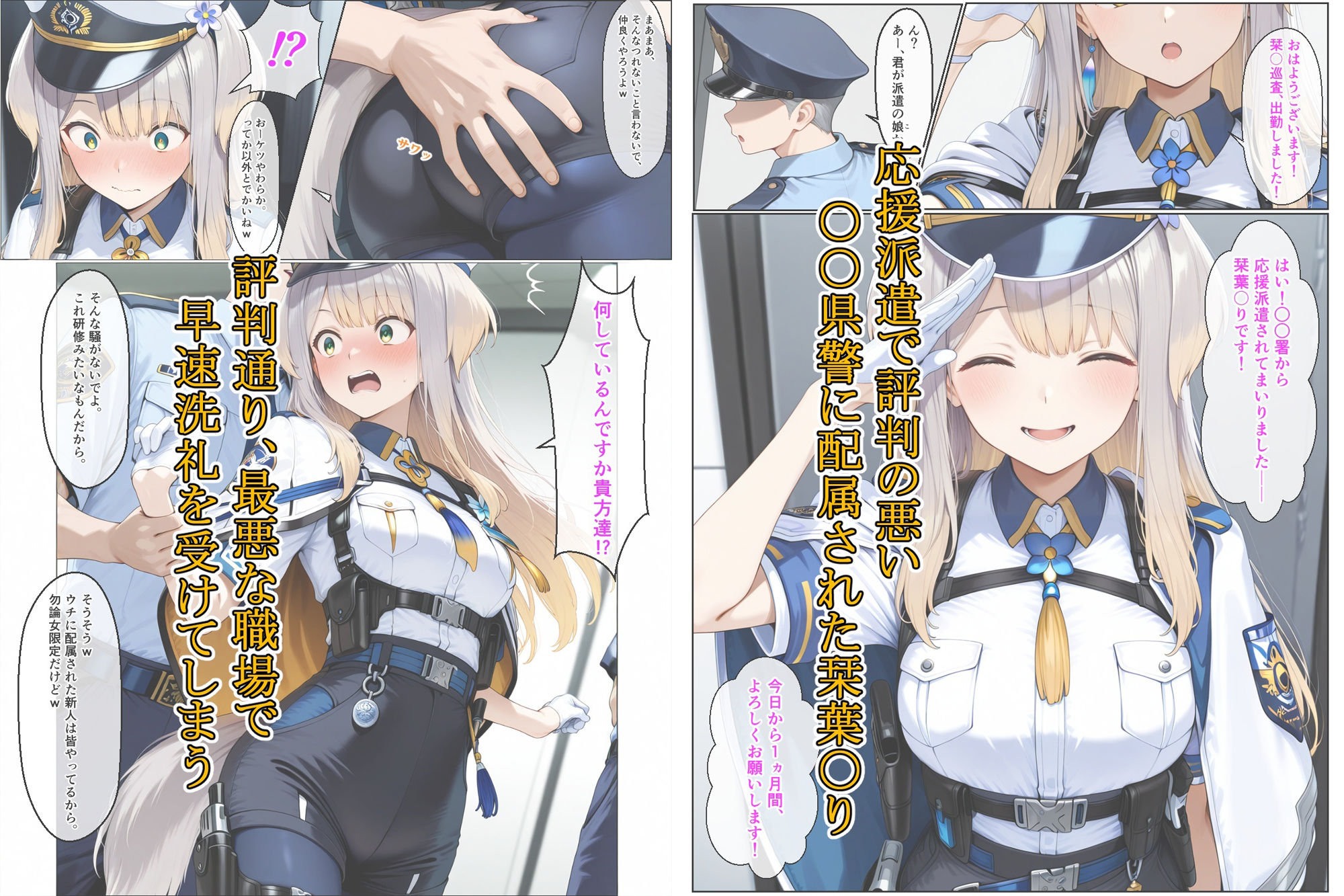 倫理観が終わってる警察署で公然と凌●される栞葉●り - サンプル画像 1