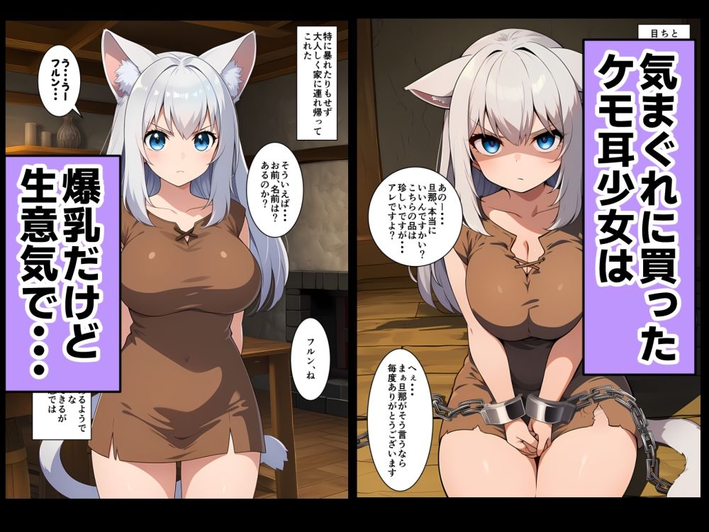 ケモ耳少女を買ったので好き放題してみた。 - サンプル画像 1
