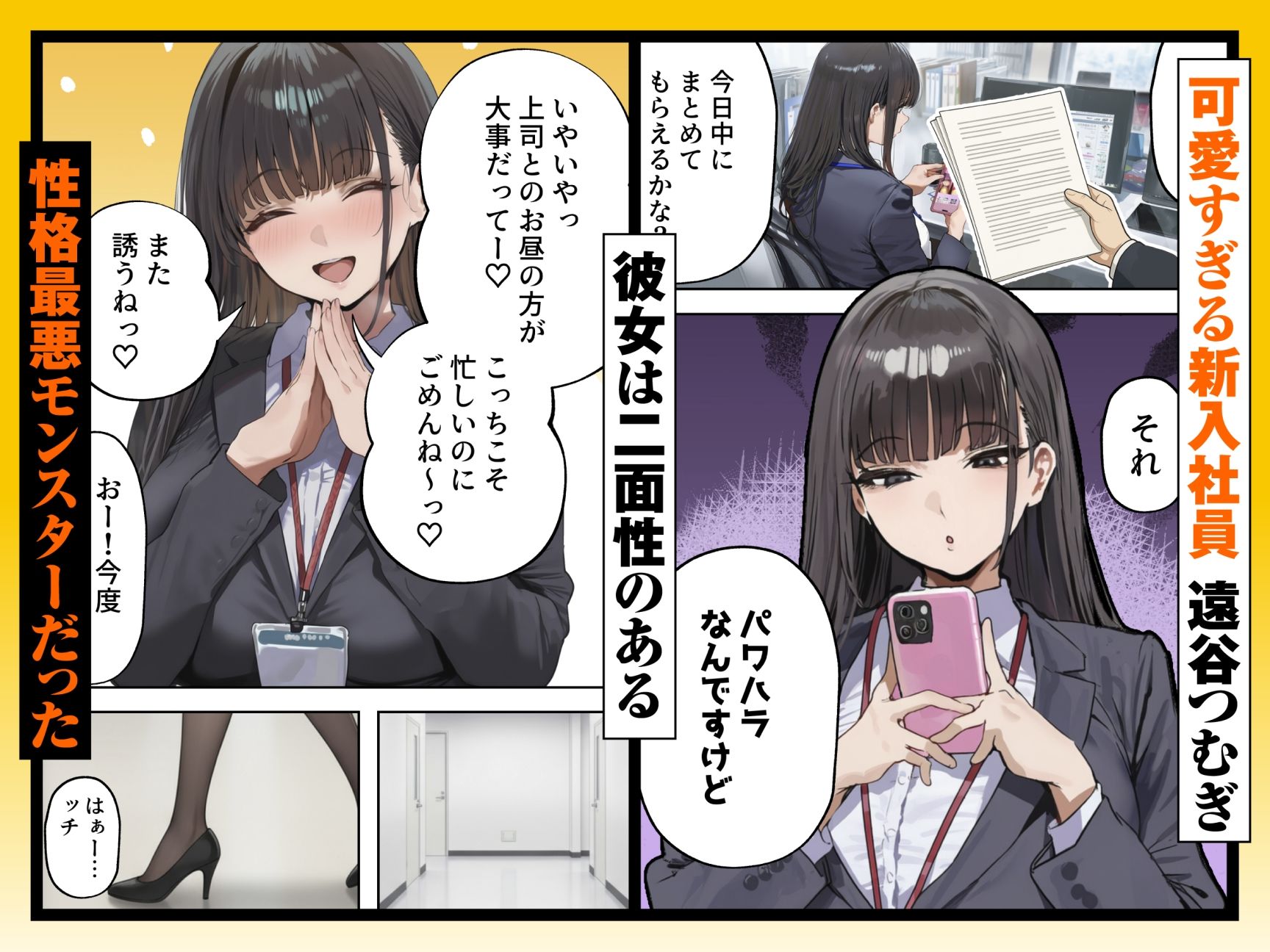 生意気新卒つむぎちゃん 媚薬飲んじゃったせいで嫌いな上司と生ハメセックスしたくてたまらないんだけど!? - サンプル画像 1