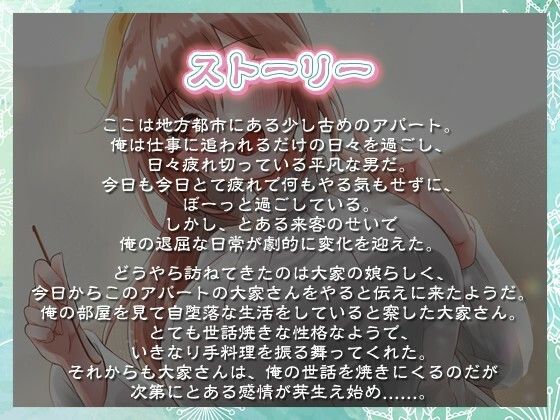 可愛い彼女のような大家さんに愛され癒され眠りたい〜アパートで過ごす幸せな日々〜【癒し/耳かき/バイノーラル】 - サンプル画像 1