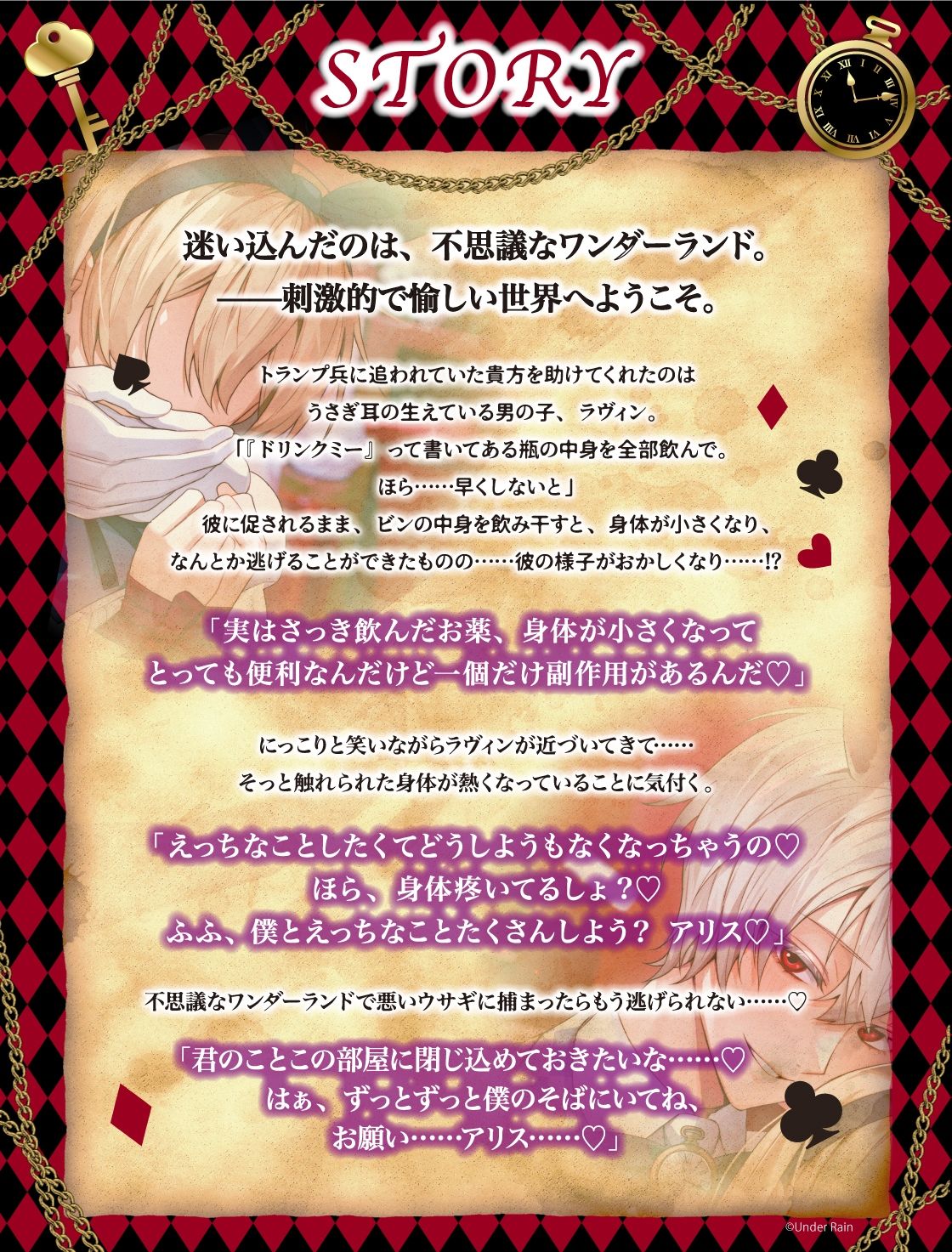 【ずっとずっと待ってたよ】アリス監禁〜愛情重ため×寂しがり屋白ウサギさん→激重感情で好き好きお薬レ●プ【ウサギだから何回も出来るんだ♪】 - サンプル画像 2
