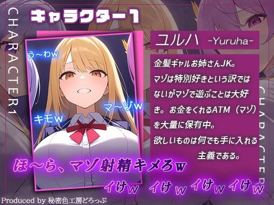 ギャルJK3人組による乳首責めとマゾワードシコシコゲーム【オナサポゲーム】 - サンプル画像 4