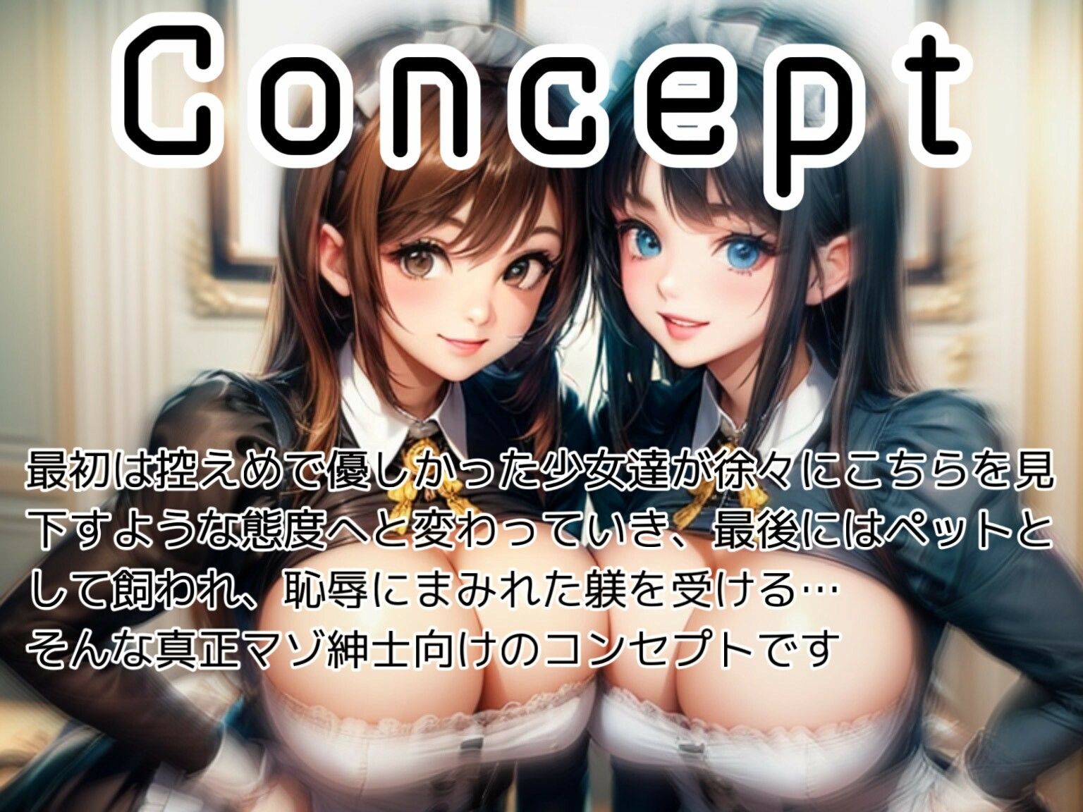 意地悪メイドのロリコンご主人様イジメ - サンプル画像 2
