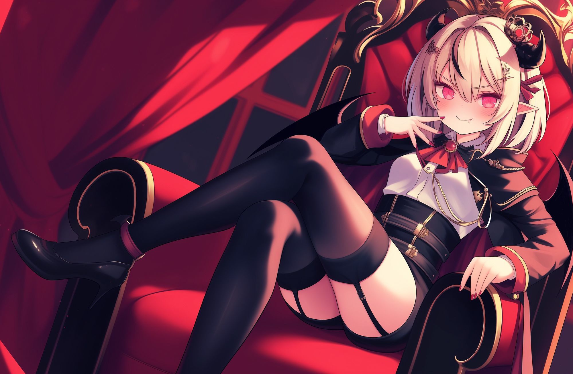 ロリ魔王様の脱ぎたてニーソを口内で洗濯させられながらニーソ足コキ射精で屈服した元勇者の幸せペットライフ - サンプル画像 1