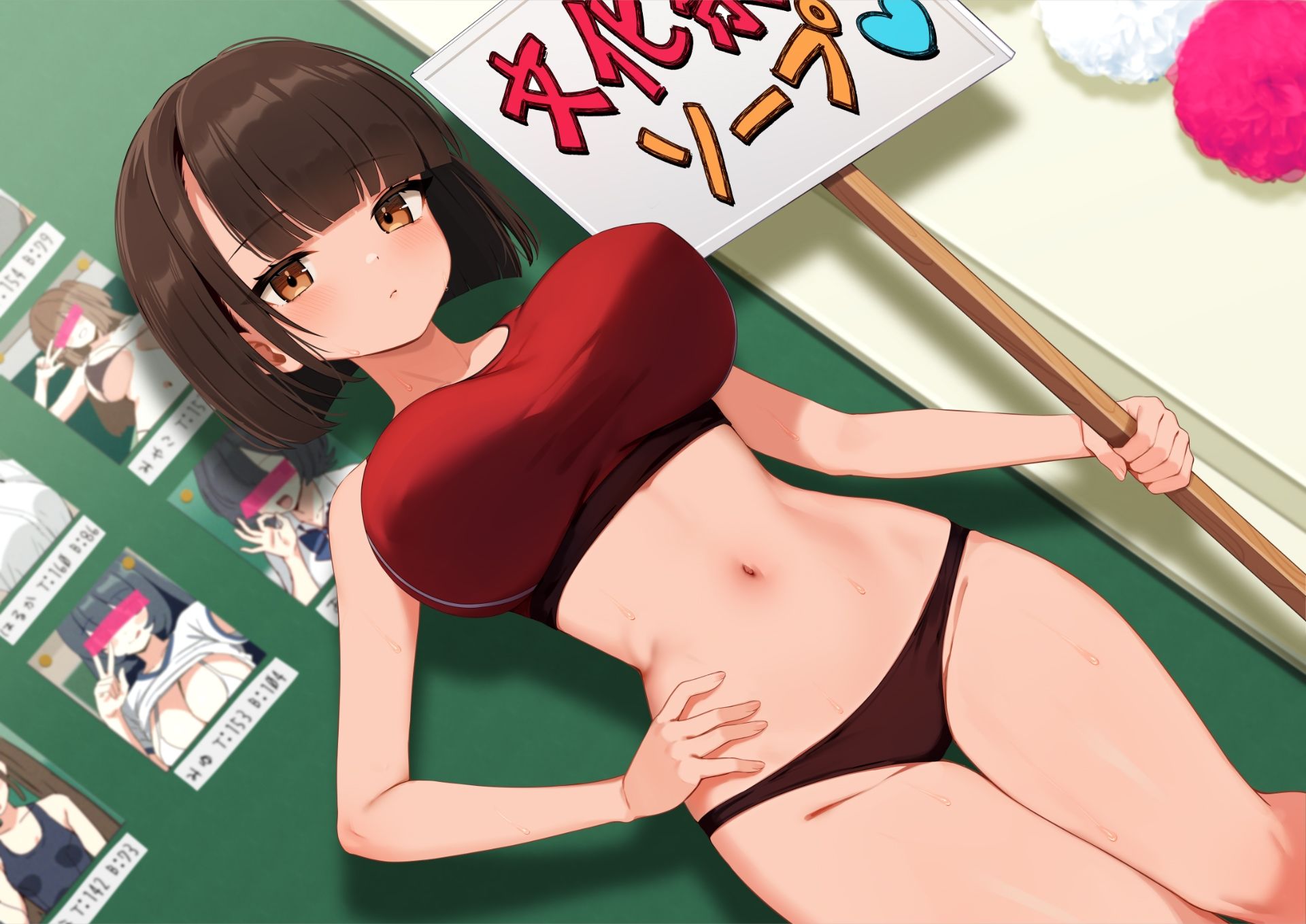 巨乳陸上部JKが文化祭ソープで抜かされまくった話を聞かされる、僕 - サンプル画像 2