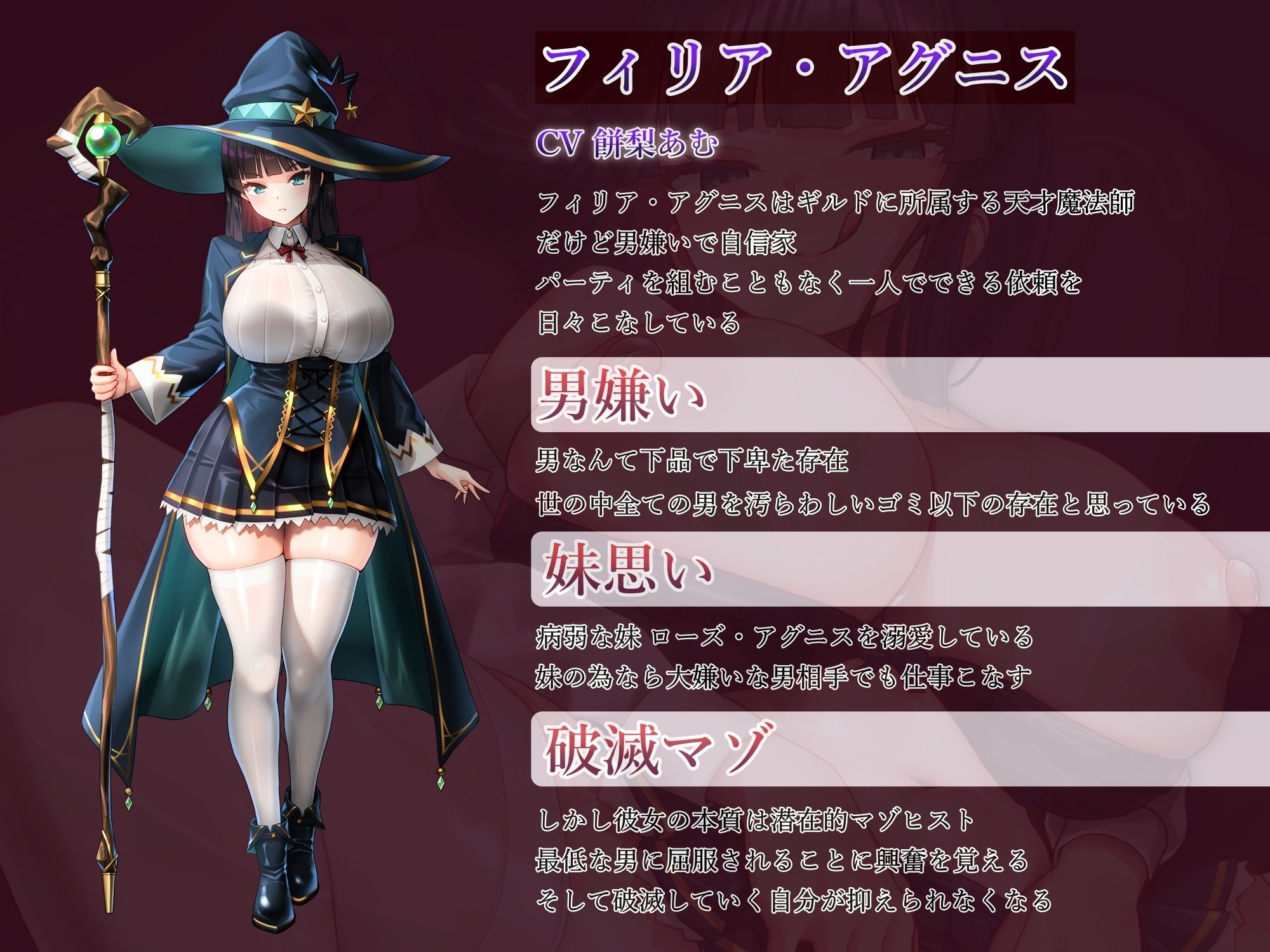 男嫌いの天才魔法師わからせ調教〜究極の淫乱破滅マゾ堕ち - サンプル画像 1